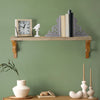 Dark Grey Distressed Vintage Decorative Wood Bookends (Set of 2)